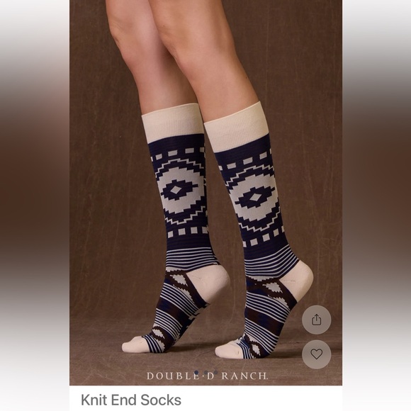 Double D Ranchwear Knit End Socks - Picture 2 of 4